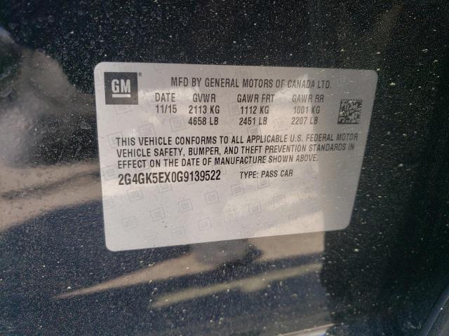 2016 BUICK REGAL - 2G4GK5EX0G9139522