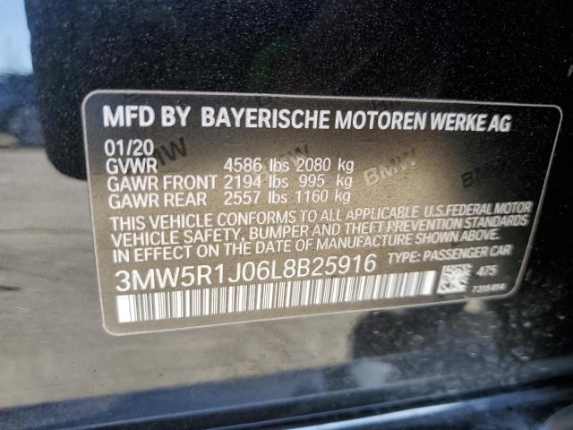 3MW5R1J06L8B25916 BMW 3 Series 330I 12