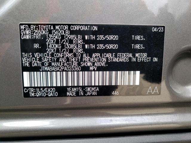 2023 SUBARU SOLTERRA P JTMABABA2PA023360