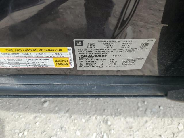 2015 Chevrolet Traverse Lt VIN: 1GNKVGKD2FJ353854 Lot: 46790404