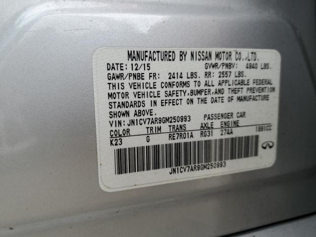 2016 INFINITI Q50 BASE - JN1CV7AR9GM250993