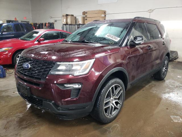 Lot #2455131447 2018 FORD EXPLORER S salvage car