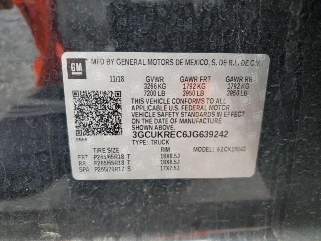2018 CHEVROLET SILVERADO - 3GCUKREC6JG639242