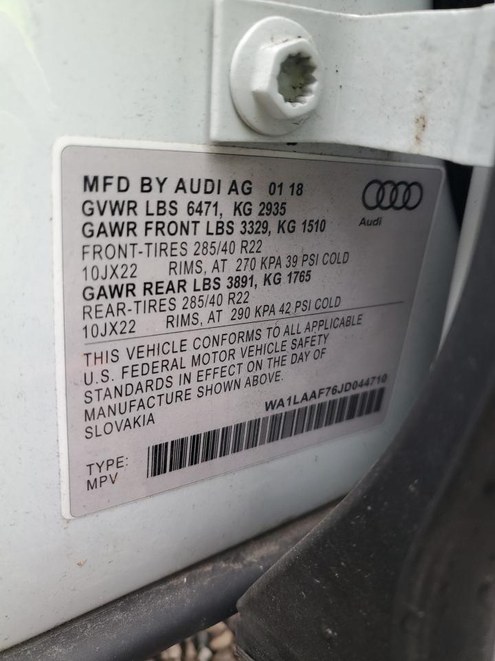 WA1VAAF78JD041557 2018 Audi Q7 Prestige