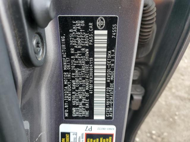 2017 TOYOTA CAMRY LE - 4T1BF1FK3HU804119