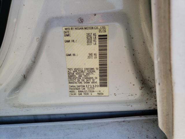 2016 NISSAN ALTIMA 2.5 - 1N4AL3AP2GN371320