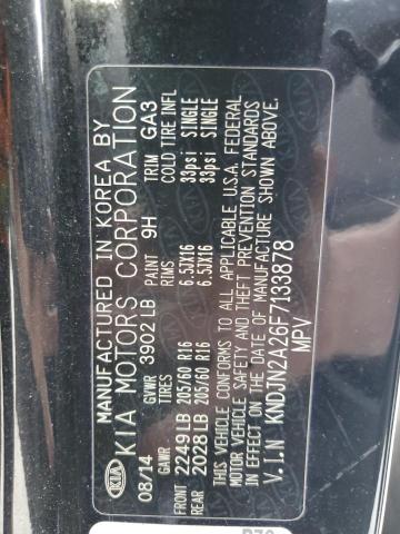 2015 Kia Soul VIN: KNDJN2A26F7133878 Lot: 45361774