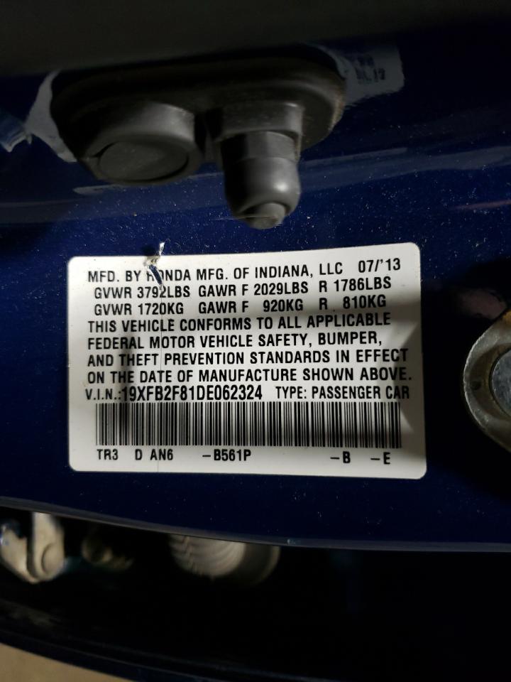19XFB2F81DE062324 2013 Honda Civic Ex