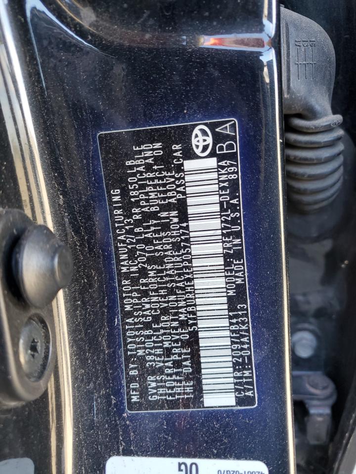 5YFBURHEXEP057174 2014 Toyota Corolla L