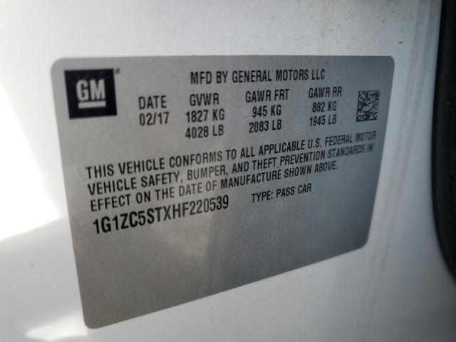 2017 CHEVROLET MALIBU LS - 1G1ZC5STXHF220539