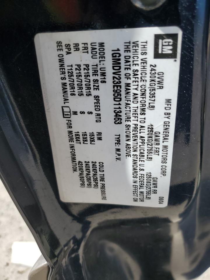 1GMDV23E95D113463 2005 Pontiac Montana