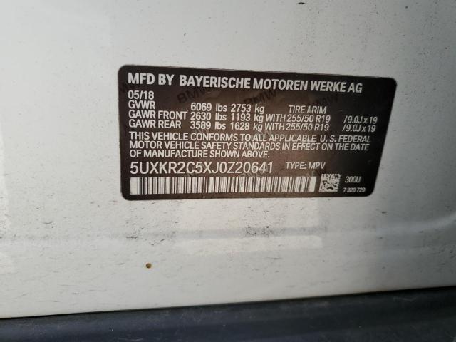 2018 BMW X5 Sdrive35I VIN: 5UXKR2C5XJ0Z20641 Lot: 47872394