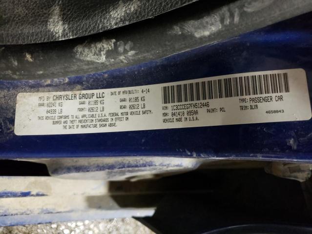 2015 CHRYSLER 200 C - 1C3CCCEG7FN512446