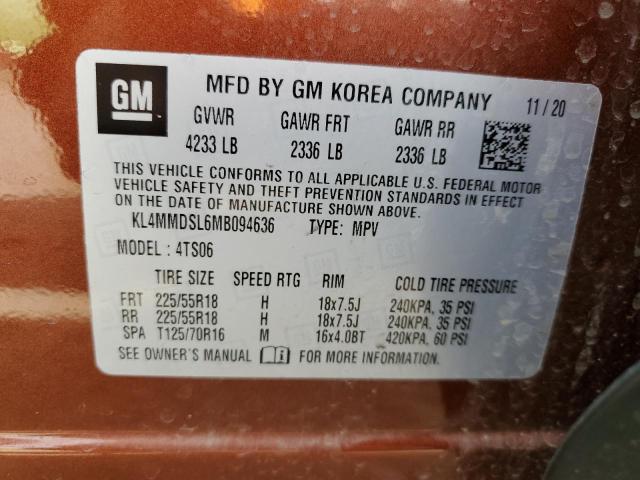 2021 Buick Encore Gx Select VIN: KL4MMDSL6MB094636 Lot: 46266154