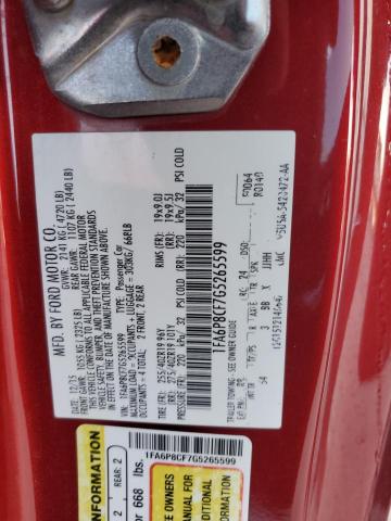 1FA6P8CF7G5265599 2016 FORD MUSTANG