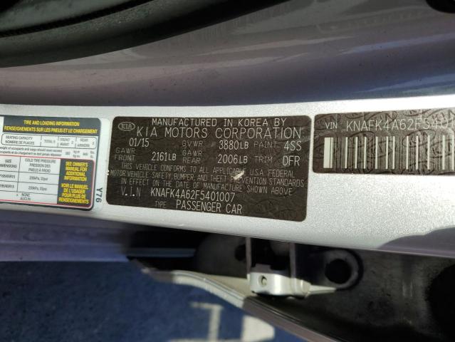 KNAFK4A62F5401007 2015 KIA FORTE - Image 12