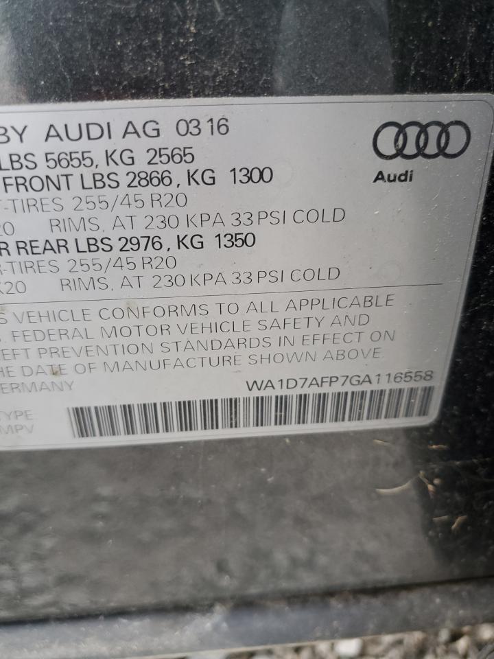 WA1D7AFP7GA116558 2016 Audi Q5 Premium Plus S-Line