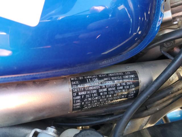 2007 KAWASAKI EX650 A - JKAEXEA187A025555