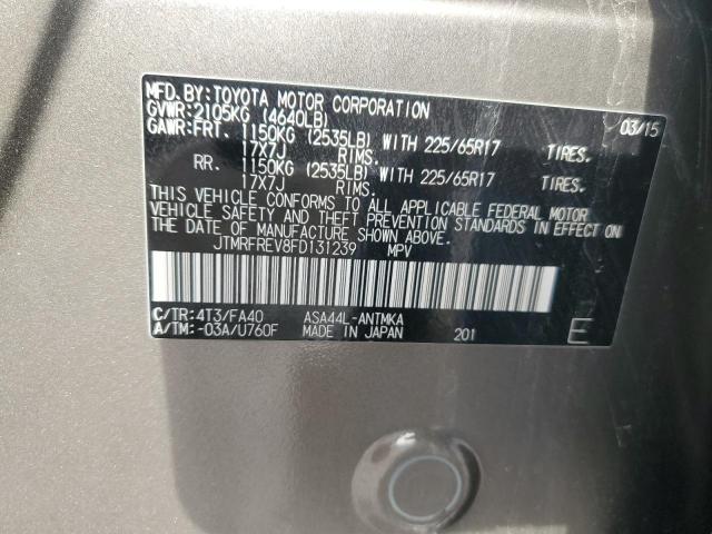2015 TOYOTA RAV4 XLE - JTMRFREV8FD131239