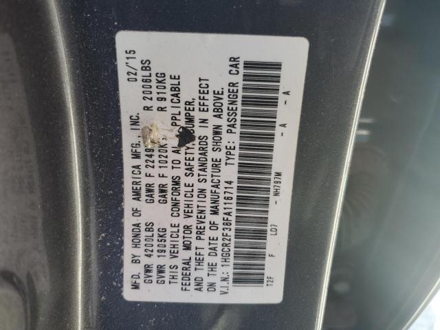 2015 HONDA ACCORD LX - 1HGCR2F38FA116714