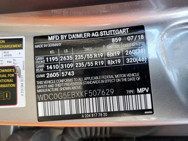 2019 MERCEDES-BENZ GLC 350E - WDC0G5EBXKF507629