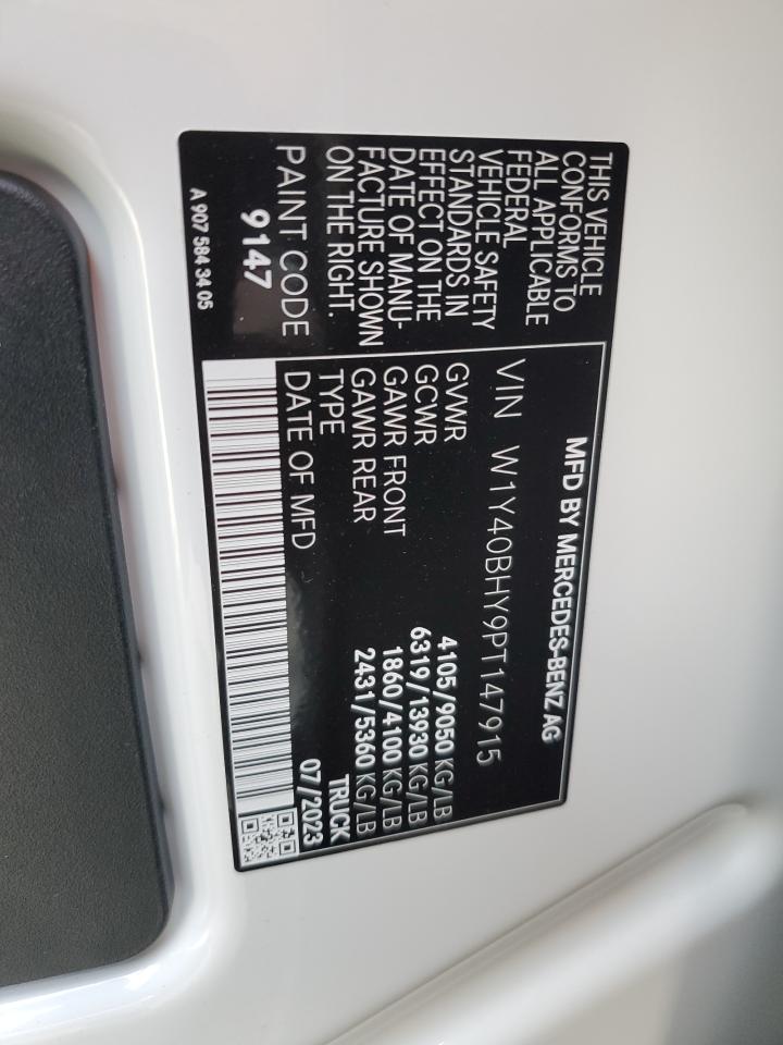 W1Y40BHY9PT147915 2023 Mercedes-Benz Sprinter 2500