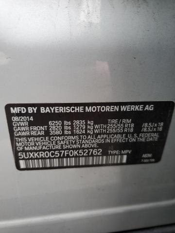 VIN 5UXKR0C57F0K52762 2015 BMW X5, Xdrive35I no.13