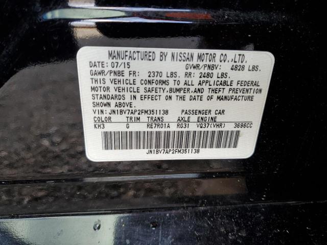 2015 Infiniti Q50 Base VIN: JN1BV7AP2FM351138 Lot: 48475524