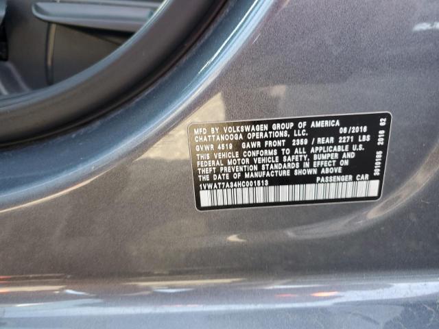 1VWAT7A34HC001513 2017 Volkswagen Passat S