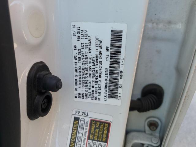 2015 HONDA CR-V EXL - 5J6RM4H74FL030365
