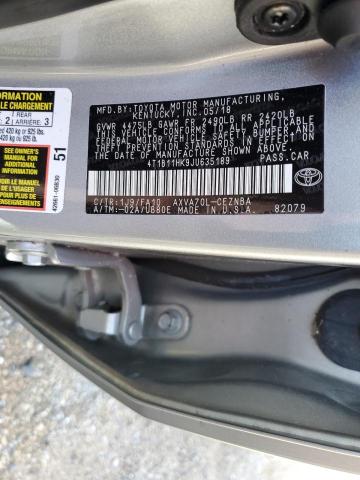 2018 TOYOTA CAMRY L - 4T1B11HK9JU635189
