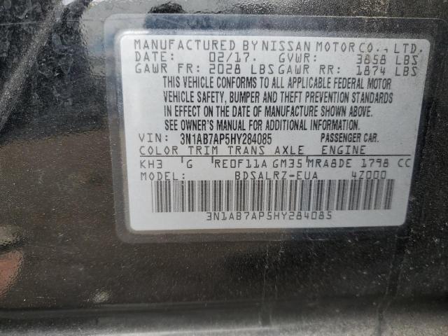 2017 NISSAN SENTRA S - 3N1AB7AP5HY284085