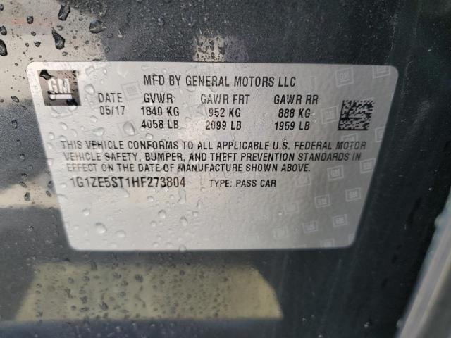 2017 Chevrolet Malibu Lt VIN: 1G1ZE5ST1HF273804 Lot: 48609974