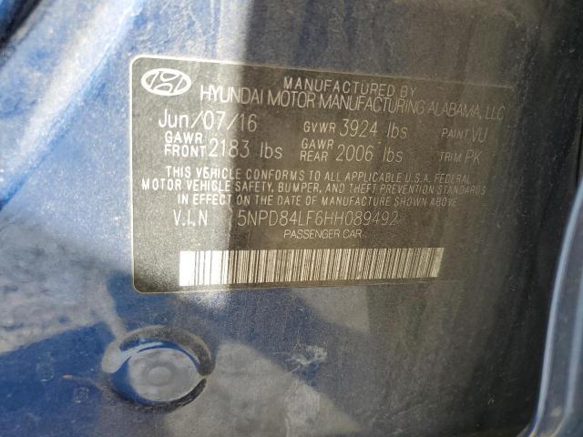2017 HYUNDAI ELENTRA - 5NPD84LF6HH089492