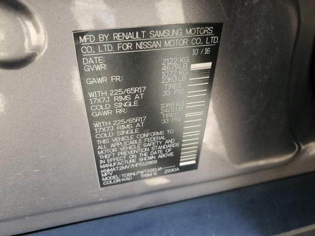 2017 Nissan Rogue S VIN: KNMAT2MV7HP512869 Lot: 44653064