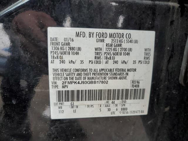 2016 FORD EDGE SEL - 2FMPK4J93GBB17802