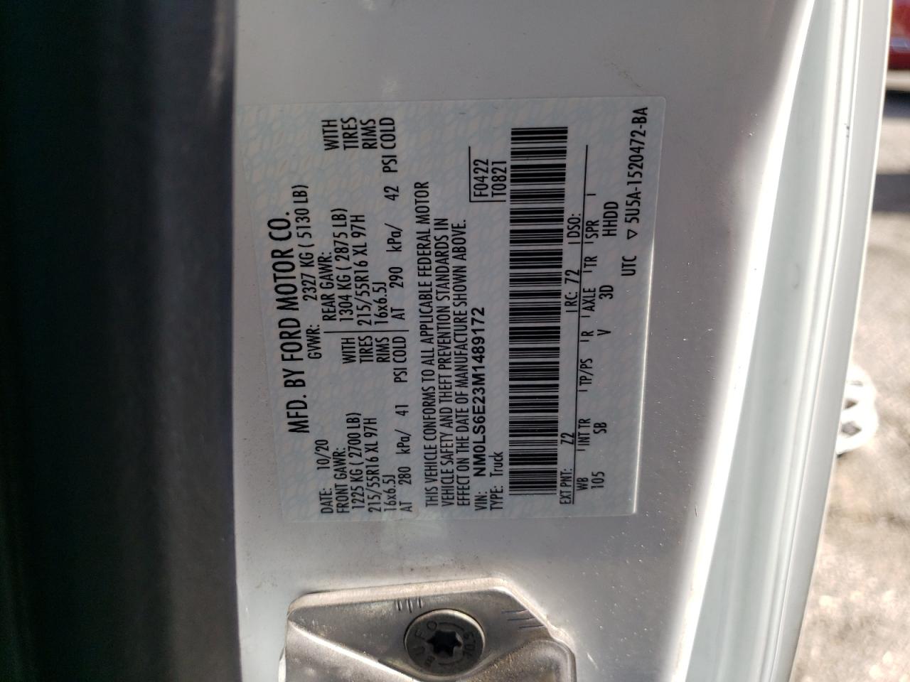 NM0LS6E23M1489172 2021 Ford Transit Connect Xl