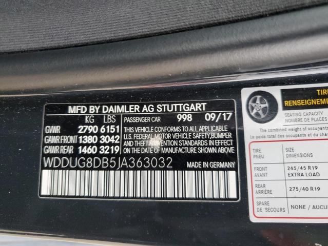 2018 MERCEDES-BENZ S 560 - WDDUG8DB5JA363032