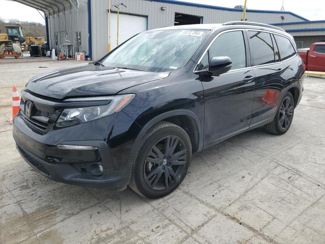 Lot #2455350686 2021 HONDA PILOT SE salvage car