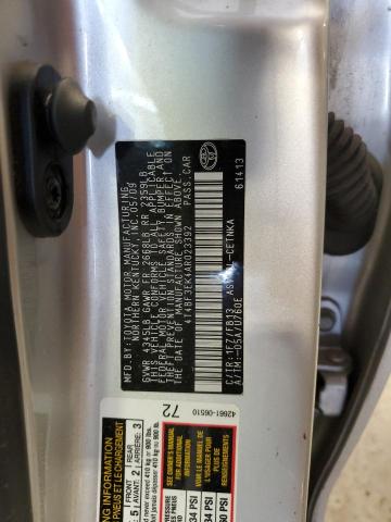 2010 Toyota Camry Base VIN: 4T4BF3EK4AR023392 Lot: 46396214