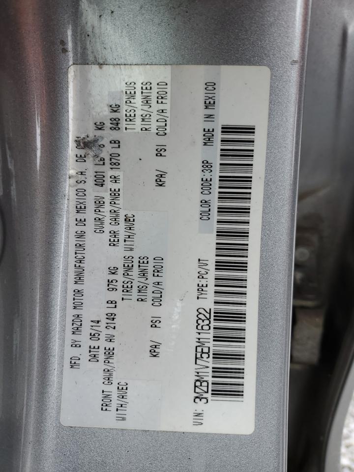 3MZBM1V75EM116322 2014 Mazda 3 Touring