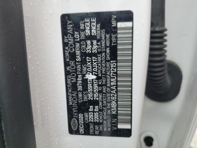 2021 HYUNDAI KONA SEL P - KM8K62AA1MU712151