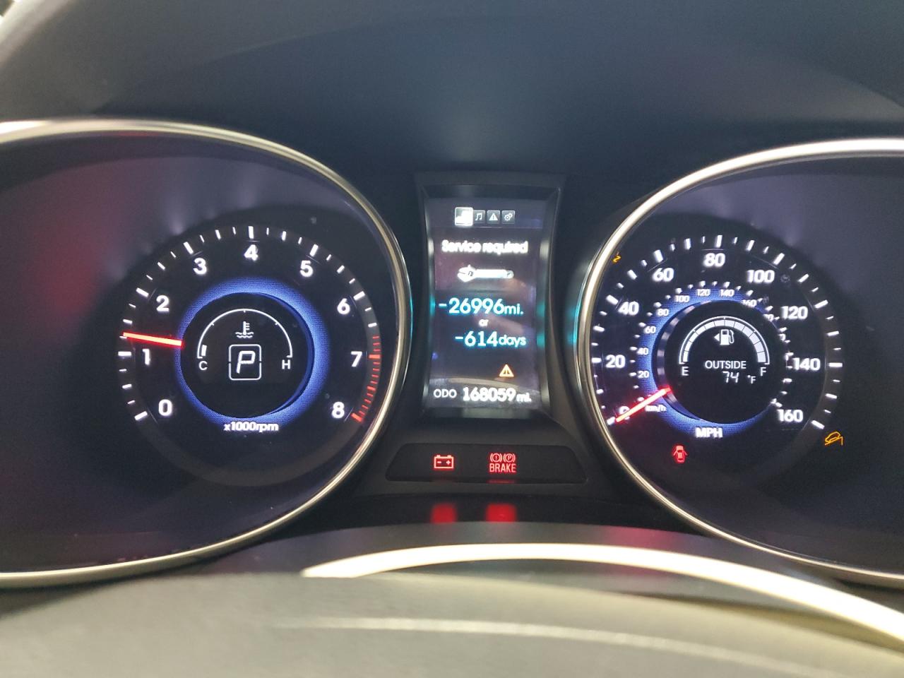 KM8SN4HF4EU053404 2014 Hyundai Santa Fe Gls