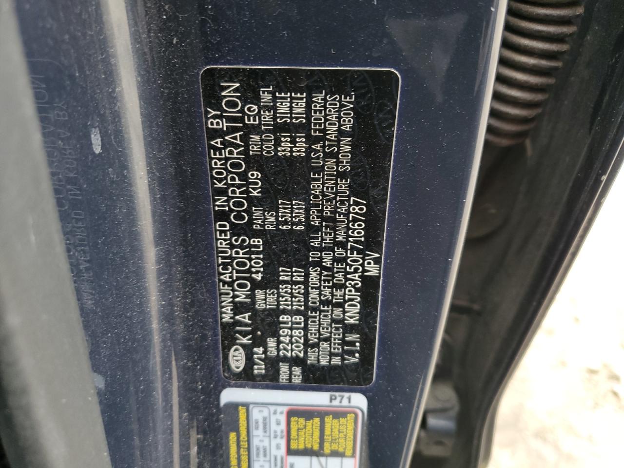 KNDJP3A50F7166787 2015 Kia Soul +