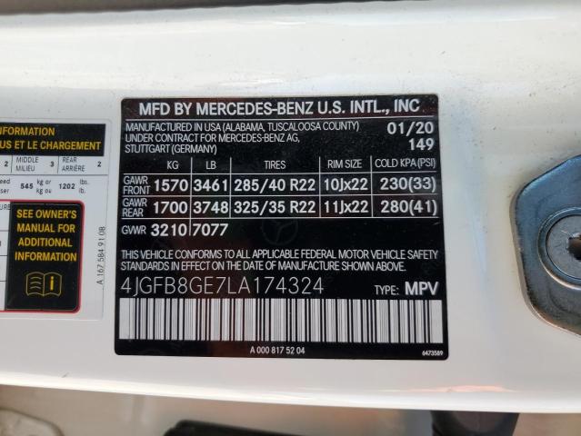2020 MERCEDES-BENZ GLE 580 4M 4JGFB8GE7LA174324