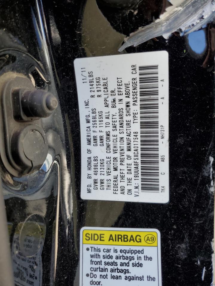 19UUA8F5XCA017548 2012 Acura Tl