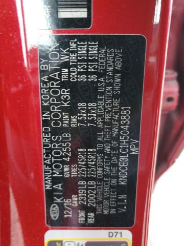 2017 KIA NIRO EX TO KNDCE3LC1H5043881