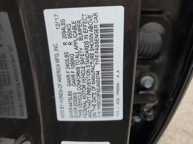 2018 HONDA ACCORD EXL - 1HGCV2F62JA003744