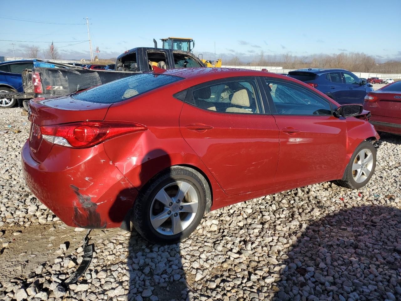 Lot #2475868942 2013 HYUNDAI ELANTRA GL