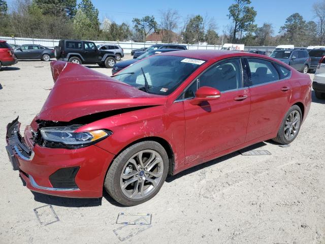 Lot #2484622744 2020 FORD FUSION SEL salvage car